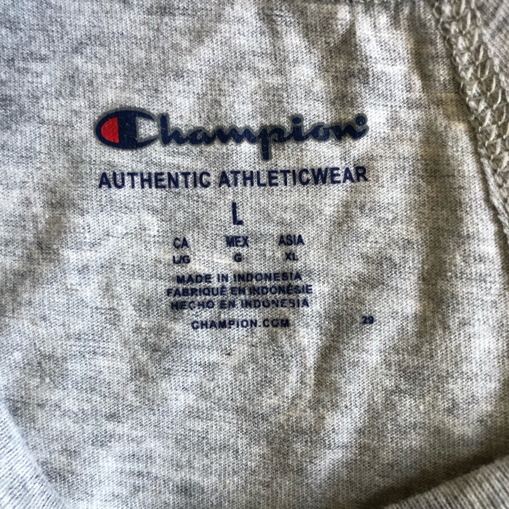 Champion Gray‎  Women’s  Crop Top Sz L - Picture 2 of 7